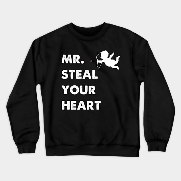 Boys Valentine ,Mr Steal Your Heart For Boys Toddlers Crewneck Sweatshirt by Aymoon05